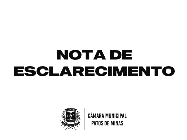 Nota de Esclarecimento - Perda de mandato do vereador João Marra